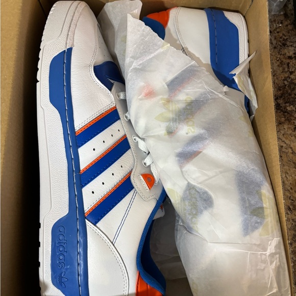 Adidas Rivalry Low in White, Blue, and Orange - Picture 2 of 16